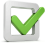 agknowledge green check mark in silver square